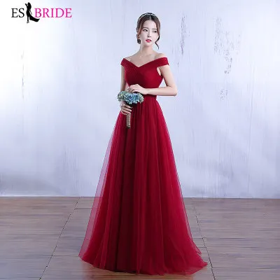 

Red Lace Evening Dresses Long 2019 New Arrival Navy Blue V-neck A-line Short Sleeve Sexy Prom Party Gowns Robe De Soiree ES1117