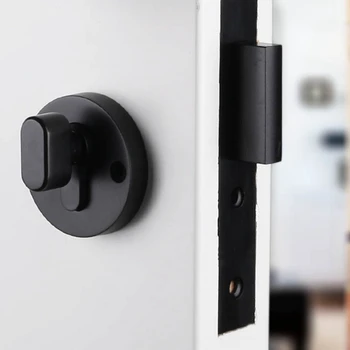 

Luxury American Simple Interior Room Office Bedroom Golden Mute Round No Handle Wood Passage Door Knob Lock No key 35-50 mm