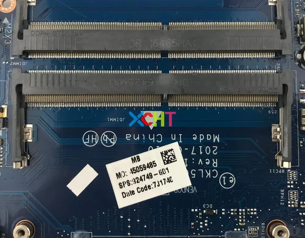 924749-601 UMA w i3-7100U Процессор CSL50/CSL52 LA-E801P DDR4 для hp 15-BS серии 15T-BR000 Материнская плата ноутбука тестирование