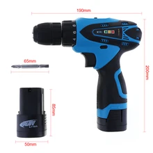 16.8V Electric Screwdriver Cordless Electric Drill Multi-function Double Speed Rechargeable Lithium Battery-powered Power Tools