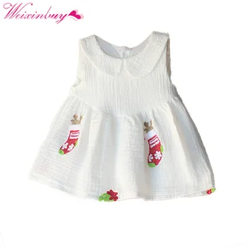 

Dress For Girl Baby Clothes Summer Newborn Baby Girl Dress Beach Print Princess Birthday Photo Dress 2018