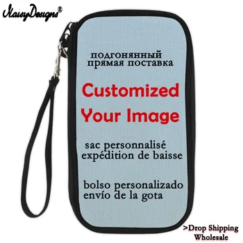 

DIY Customized Women Men Passport Bags Travel Necessity Card ID Holders Ladies Long Function Passport Card Backpack