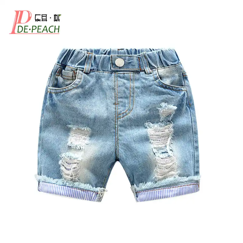 boys dark denim shorts