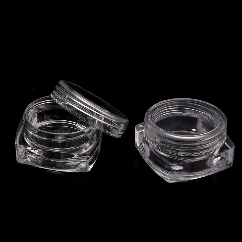 

10Pcs Cosmetic Empty Jar Pot Eyeshadow Makeup Face Cream Lip Balm Container 3/5g