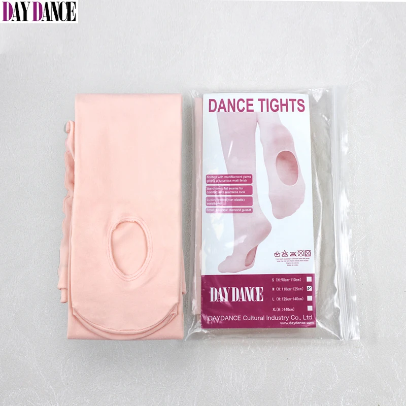 Meia calça collants de veludo para adultos, meia calça de bailarina branca e conversível com furo
