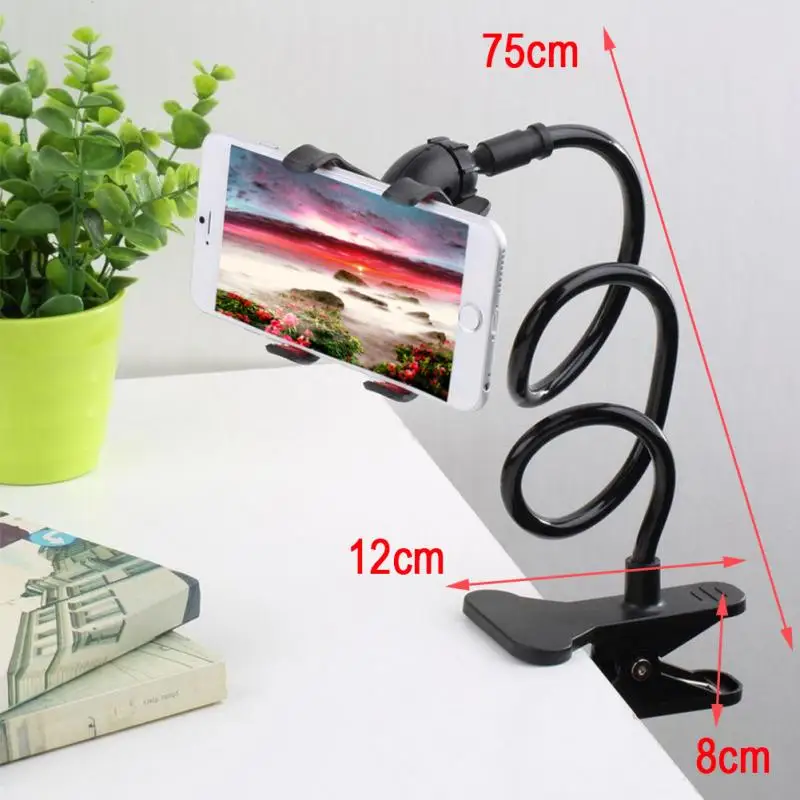 360-Rotating-Long-Arm-Cellphone-MP4-GPS-Stand-Lazy-Mobile-Phone-Bracket-Under-6-5inch