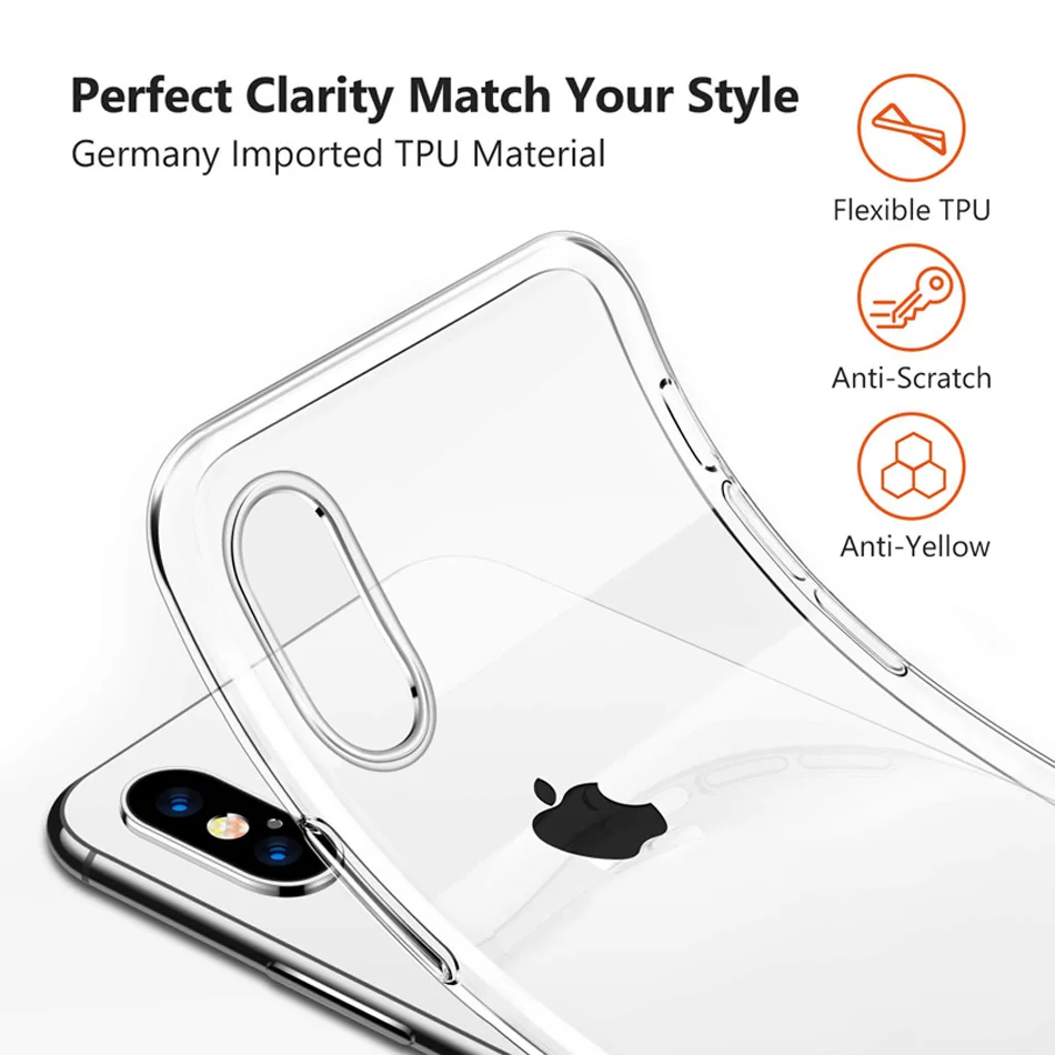 Роскошный чехол для iPhone X XS 8 7 6 s Plus Capinhas ультра тонкий мягкий из полиуретана