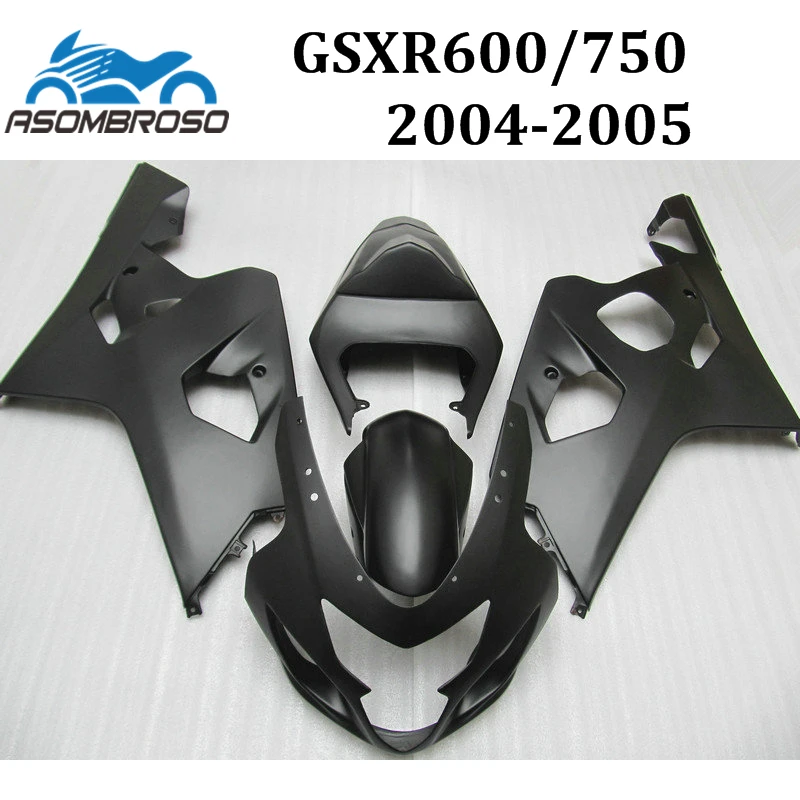 

Custom Fairings set For Suzuki K4 2004 GSXR750 2005 GSX R600 Fairing kits GSX R750 04 05 matte black ABS aftermarket body parts