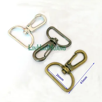 

30pcs/lot 25mm 1inch Alloy Swivel Clasps Snap Key Hooks DIY Key Chain Ring Nickle/Black/Bronze Free Shipping Ring112