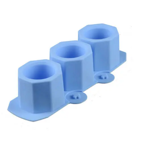 

NEW HOT Ice Cube Tray Easy Pop out Maker Plastic Silicone Top Mould 3 Jelly Frezzer-block Household Artifact