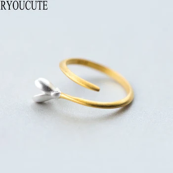 

Elegant Silver Color Flower Rings for Women Adjustable Size Rings Fashion Wedding Jewelry