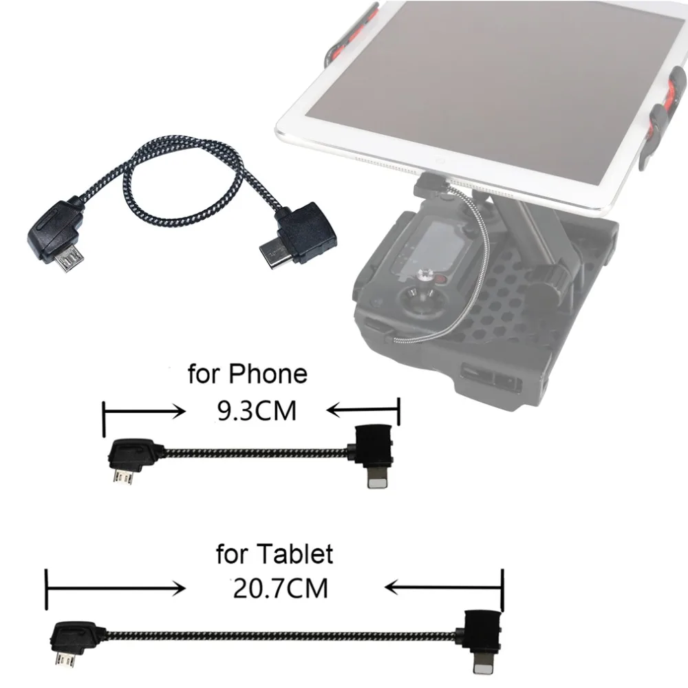 Кабель передачи данных OTG пульт дистанционного управления для телефона планшета разъем Micro usb type-C IOS Удлинительный кабель для DJI Mavic Pro Air Mavic 2 Pro
