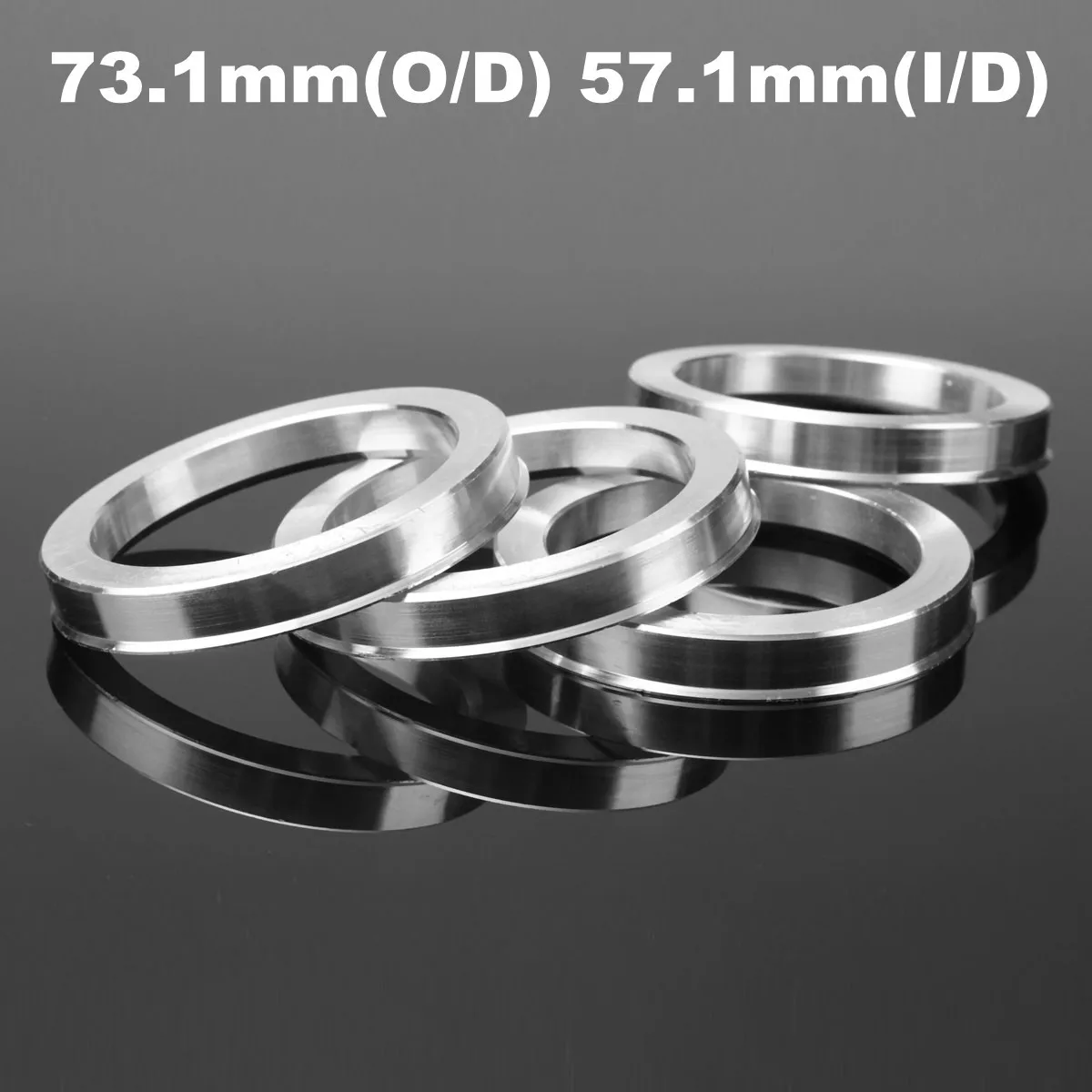 

4 Pcs Universal Aluminum Hub Centric Ring Wheel Spacer Set 73.1mm O/D 57.1mm I/D