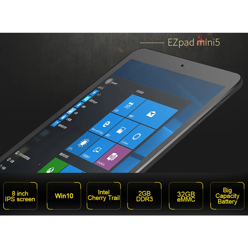 Планшет с 8 0 дюймовым IPS экраном Intel Cherry Trail X5 Z8350 HDMI Jumper EZpad Mini 5 2 Гб DDR3L 32 ГБ eMMC windows