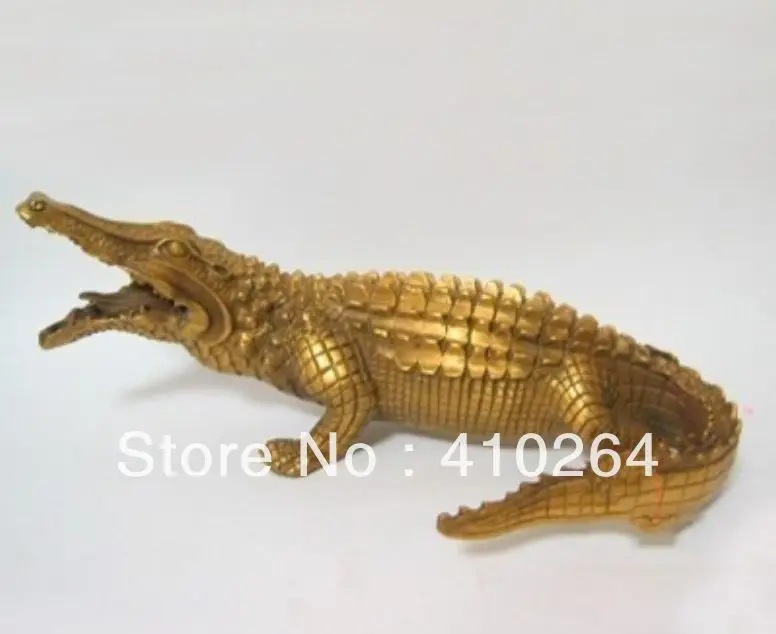 

[Nice Discount ] Nice Bronze Crocodile Figure Statue