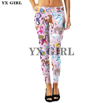 

Lisa Frank Cartoon Animal Unicorn 3d Printed Leggings For Women Gothic Trousers Thermal Sexy Elastic Workout Goth Fitness Pants
