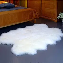 Ковер из натуральной овчины Австралийский королевский ковер из четырех Пелт очень большой ковер из овчины меховой ковер из овчины ковер для спальни