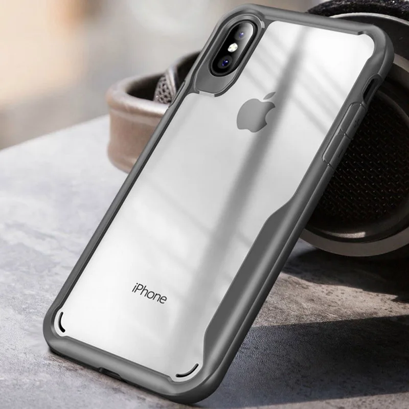 NOWAL мягкий силиконовый бампер для iPhone 5 5S SE 6 6S Plus жесткий акриловый прозрачный