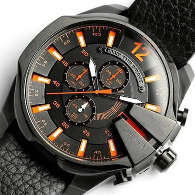 

Explosion style design men's top luxury brand 2018 new alloy strap men's business casual watches simulation quartz watch