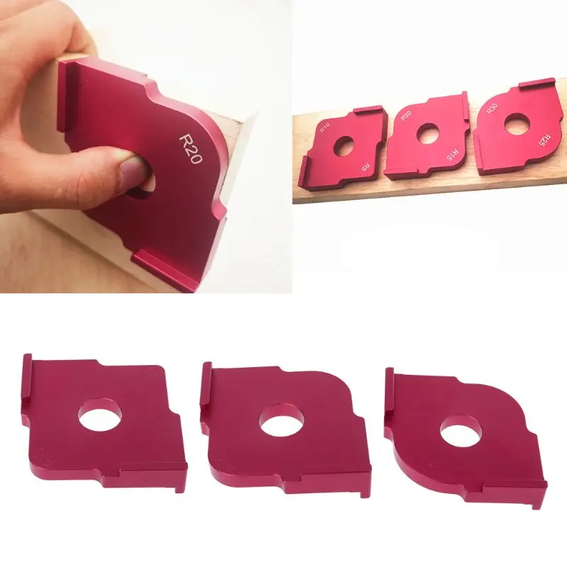 

Woodworking Trimming Radius Jig Router Templates Aluminium Alloy Radius Corners R5 R10 R15 R20 R25 R30