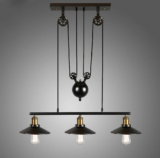 industrial pulley pendant light pulley rope rh loft vintage iron industrial led american country pulley pendant lights adjustable wire lamp retractable lighting 110v 240vin from industrial pulley pendant light pulley rope rh loft vintage iron industrial led american country pulley pendant lights adjustable wire lamp retractable lighting 110v 240vin from