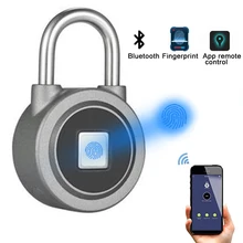 Fingerprint Padlock Metal Bluetooth Combination Lock USB Rechargeable IP65 Waterproof Smart Anti-Theft Keyless Lock for Backpack