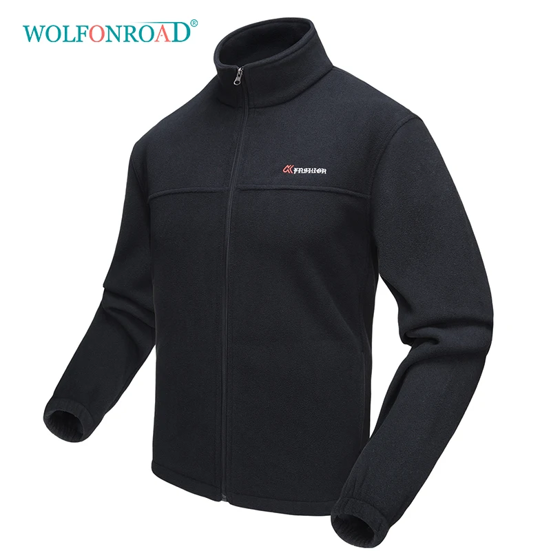 WOLFONROAD мужская флисовая куртка, пальто для походов и кемпинга, зимняя флисовая куртка для горных прогулок, спортивная одежда, 6XL куртка для альпинизма