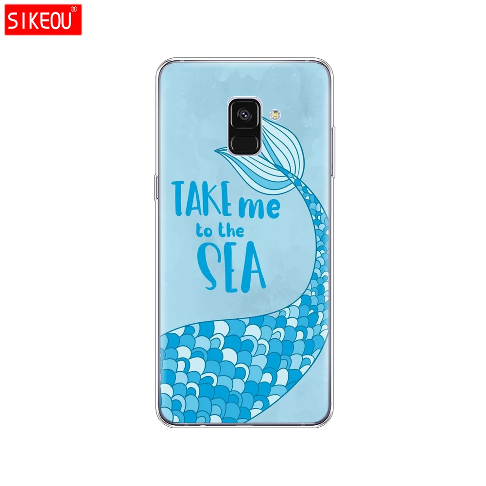 Силиконовый чехол для телефона Samsung Galaxy A8 2018 A3 A310 A5 A510 A7 2016 2017 Mermaid fish|Бамперы| |