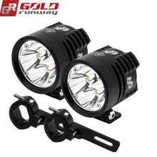 2 Pcs GOLDRUNWAY GR EXP4 2.36 INCH Motorcycle Led Fog Spot Lamp 24W XP-G3 LED Auxiliary Fog Passing Light Motorcycle Led Lights