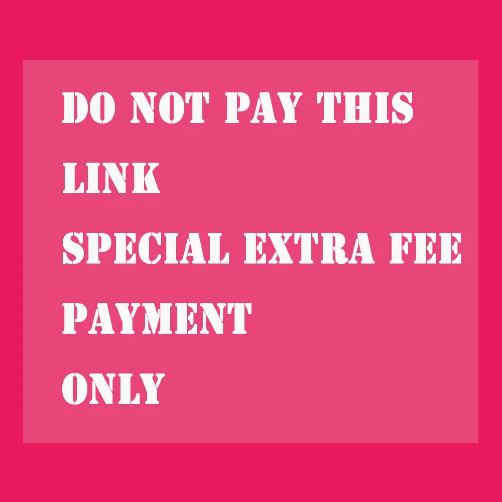 PLEASE DO NOT PAY THIS LINK Special for Extra Payment Purpose Only