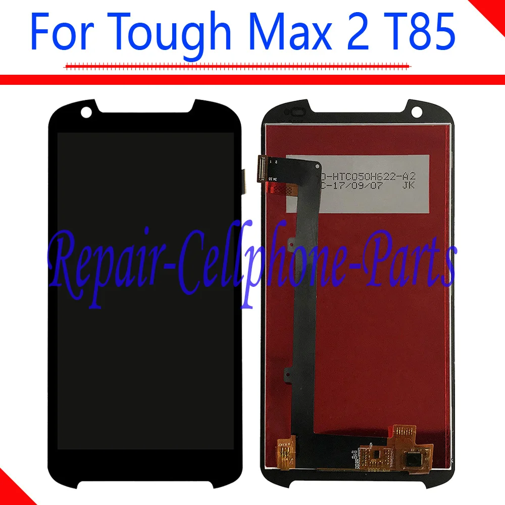 

5.0 inch Black 100% New Full LCD DIsplay + Touch Screen Digitizer Assembly Replacement For ZTE Tough Max 2 T85 Free Shipping