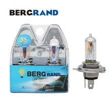 12V H4 60/55 Вт галогенная лампа с радужным золото ксенон головной светильник лампочка 2900K жесткий Стекло P43t светильник лампы для авто, комплект из 2 предметов
