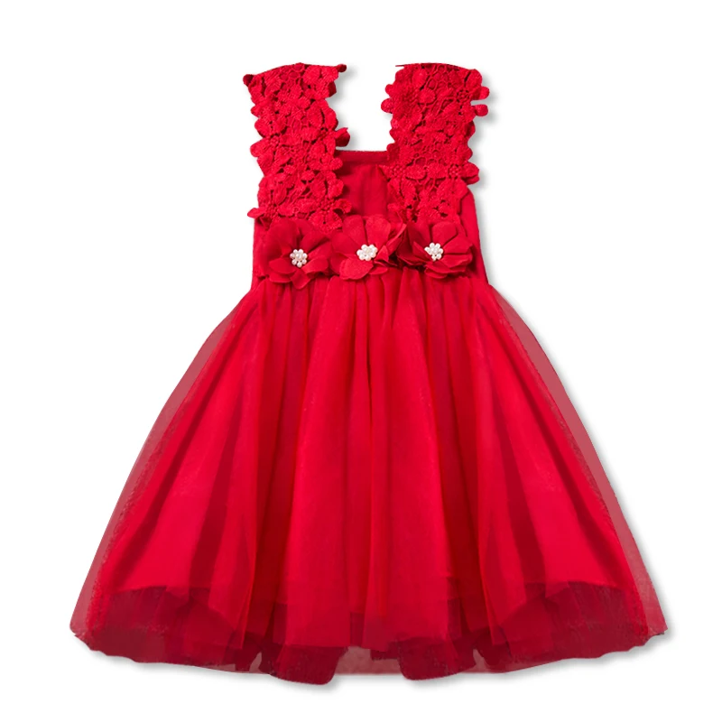 

Kid Summer Dress For Girl Flower Wedding Birthday Outfits Children Girls' Clothing 2 3 4 5 6 Years Infant Party Tulle Tutu Dress