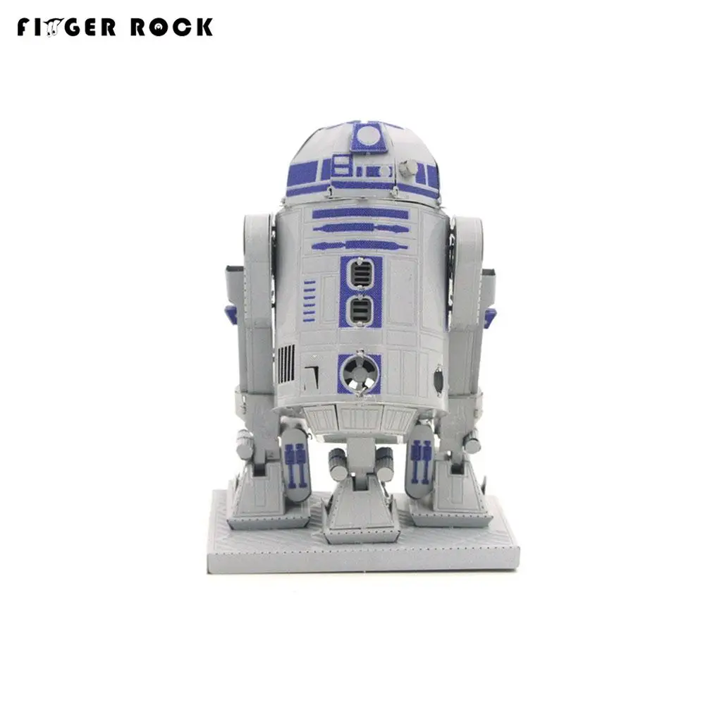 

Finger Rock R2D2 X-Wing Fighter Model Puzzle 3D Metal Model DIY Laser Cutting Stainless Steel Assembly Jigsaw Toys for Adults