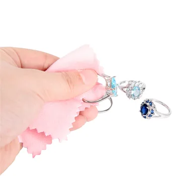 

50PCS/Bag Silver Polishing Cloth Blue Cleaning Cleaner Polishing Jewelry Anti Tarnish DIY Making Tools Jewelry Accessories