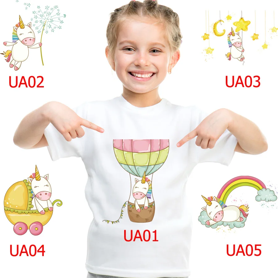 

DMDM PIG Toddler Kids Girls Unicorn Clothing Tops Summer Long Sleeve T-shirts For Girl Clothes Casual TShirt 2 3 4 5 6 7 8 Years