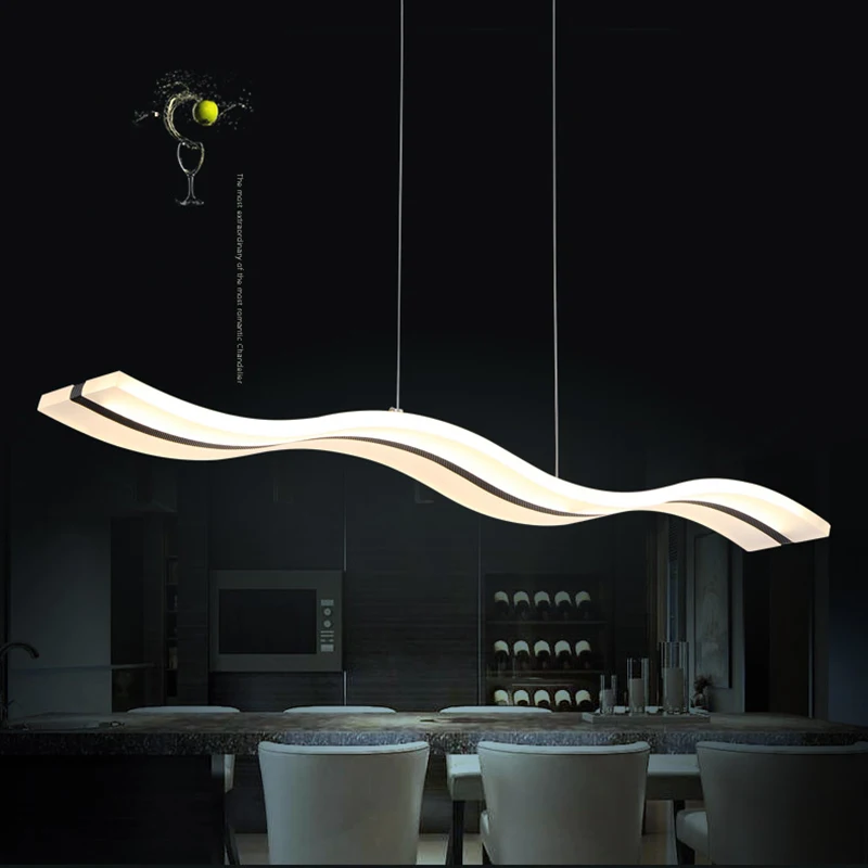 LED Pendant lights Modern Kitchen Acrylic Suspension Hanging Ceiling Lamp Design Dining Table Lighting for Deco Home 38W VALLKIN
