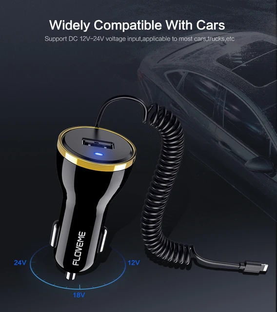 FLOVEME USB Car Charger For iPhone X 8 7 Plus Xs Max 2 1A Car-Charger With Micro Type C USB Cable For iPhone Smartphone Chargers cheap LG Apple TZY ZTE Nokia SONY Motorola xiaomi Other Blackberry Samsung HTC Lenovo Huawei Meizu Universal RoHS CE FCC 12-24V 2 4A FLOVEME USB Car Charger For iPhone X 8 7 Plus Xs Max 2 1A Car-Charger With Micro Type C USB Cable For iPhone Smartphone Chargers cheap LG Apple TZY ZTE Nokia SONY Motorola xiaomi Other Blackberry Samsung HTC Lenovo Huawei Meizu Universal RoHS CE FCC 12-24V 2 4A