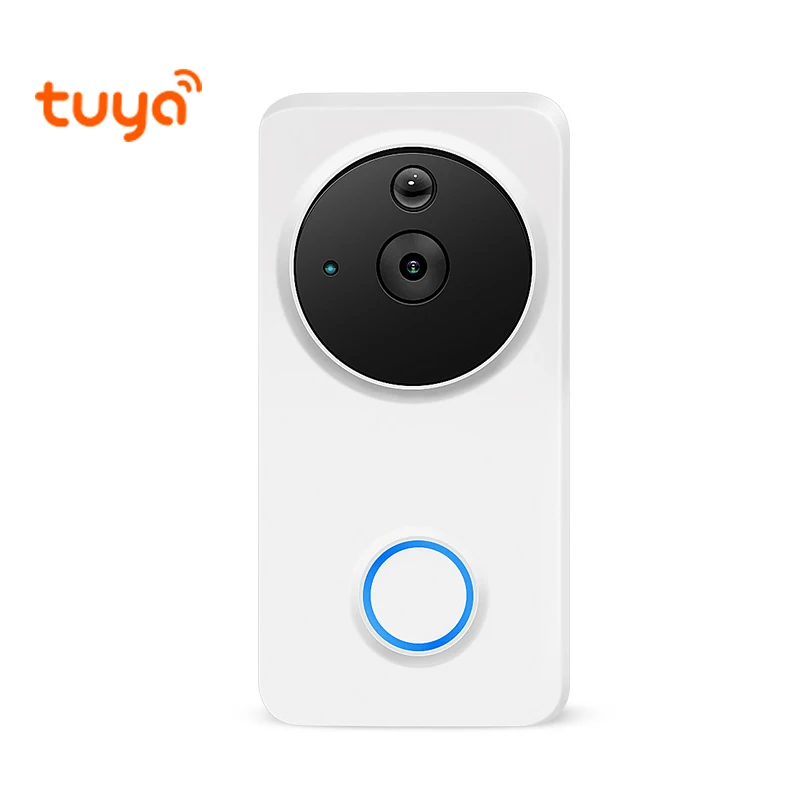 HD Smart Life Tuya Smart Video Doorbell built-in Battery with 100DB Siren Alarm Linkage Alarm