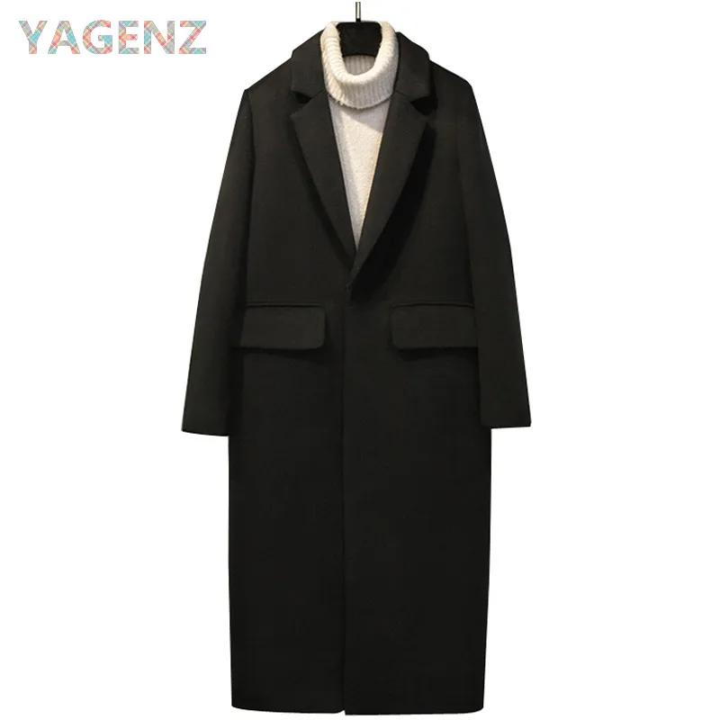 Black Women winter wool jacket coat brand clothing elegant slim long ...