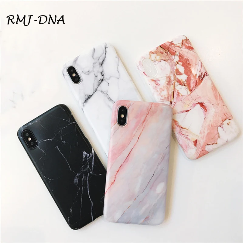 For iphone X case Marble Simple TPU Case for iphone 8 8