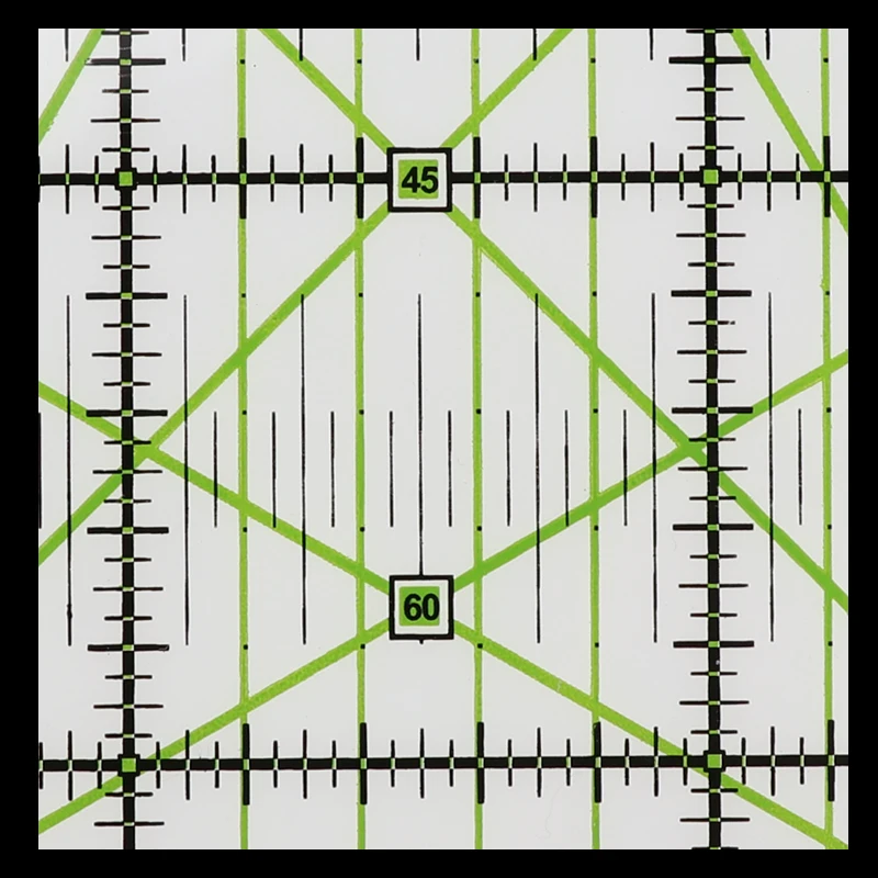 Высококлассная акриловая многофункциональная линейка для одежды 15*15 см, швейная Лоскутная Ручка для ног, линейка для резки ткани