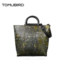 Новая модная кожаная Высококачественная женская сумка с цветным первым слоем кожаная переносная большая сумка