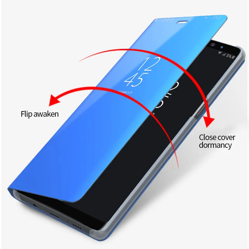 Clear View mi rror чехол для Xiaomi 8 8SE 6 5c A2 A1 6X 5X X 2 Примечание 3 откидная крышка Подставка