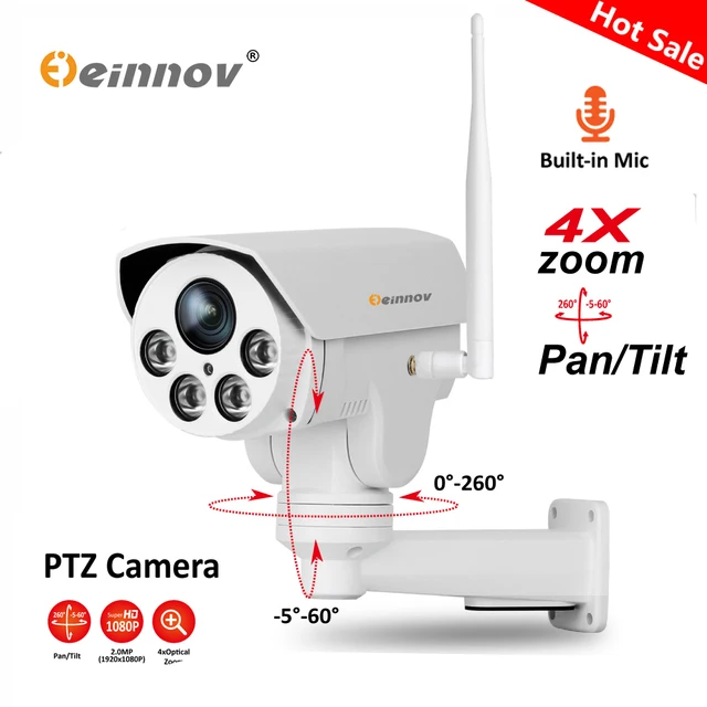 Einnov Ptz Ip Camera 4x Zoom 1080p 960p Outdoor Wireless Home Einnov Ptz Ip Camera 4x Zoom 1080p 960p Outdoor Wireless Home Security Wifi Video Surveillance Audio Record Onvif Hd Ir