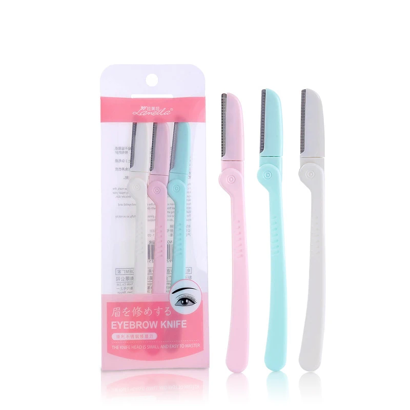 

3Pcs/Set eyebrow shaver Facial Hair Remover Eyebrow blade For Women Facial Face Razor Eyebrow Trimmers Blades Shaver