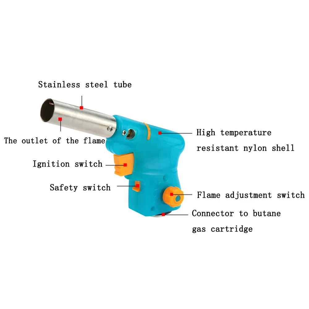 /Сварочный паяльный фонарь, бутановые горелки, газовый фонарь, огнемет, инструмент для барбекю, для кемпинга, электронный пистолет зажигания, Сварочная резка, сушка