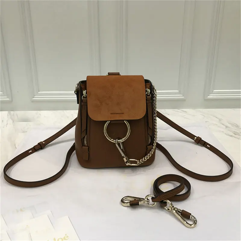 

New arrival Genuine leather Women's bag Ring bag Backpack Shoulder Casual Shoulder Multifunctional backpack