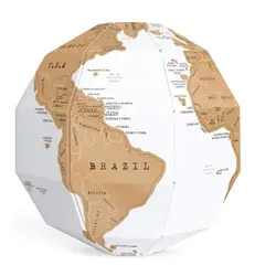 Diy скретч Глобус 3D стерео сборка глобус Карта мира путешествия малыш детская игрушка подарок