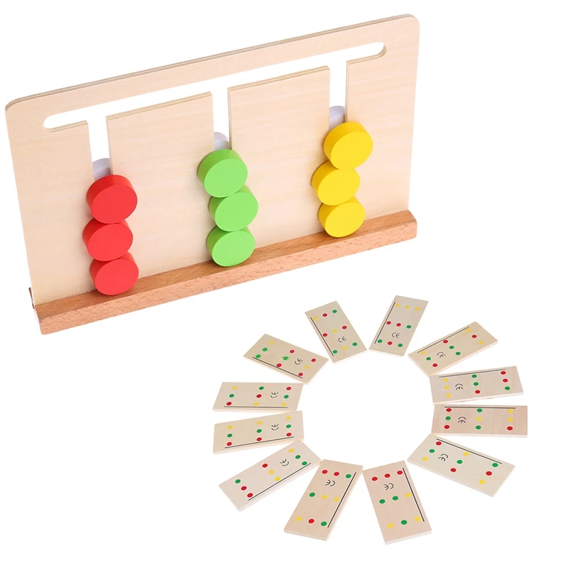 

Ecucational Wooden Montessori Sensorial Material Color Sorting Game Educational Toy For KidRamadan Festival Gift